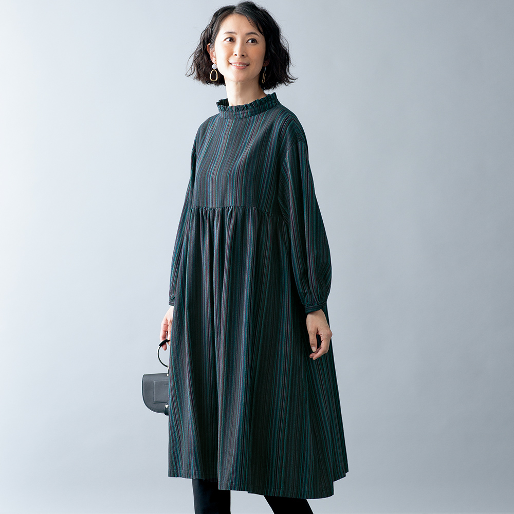 多色ストライプ織りゆったりワンピース 商品詳細 高島屋オンラインストア