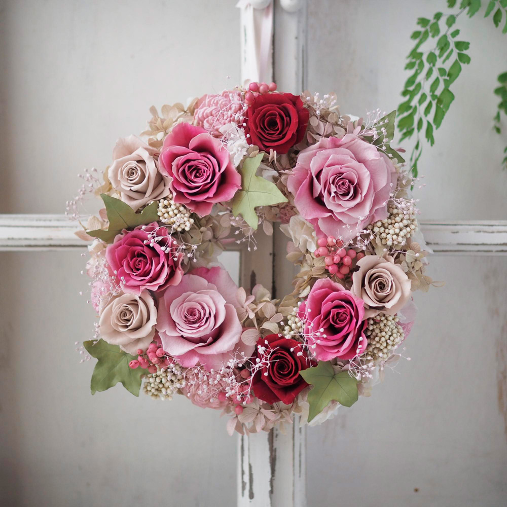 【母の日】ロゼリーヌ リース