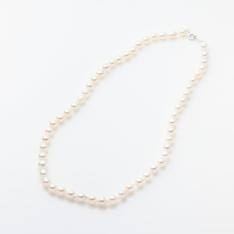 【母の日】あこや真珠 6mm珠ネックレス（42cm・バロック）