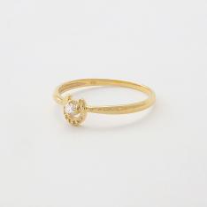 K10ダイヤ馬蹄リング