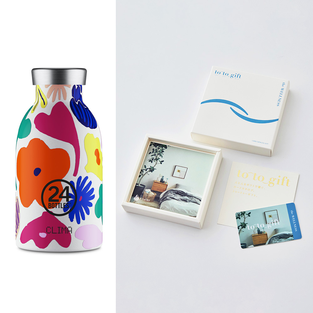 the WELLNESS 水コース（カード型カタログギフト）＋24ボトルズ アクアフィオリ－タ