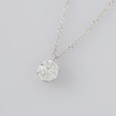 オール純Pt0．9ctダイヤペンダント