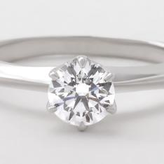 Pt0.5ctDカラー･トリプルエクセレントカットダイヤリング