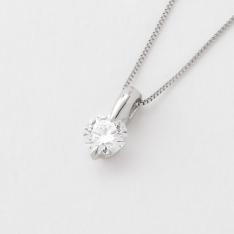 Pt0.3ctDカラー･トリプルエクセレントカットダイヤペンダント