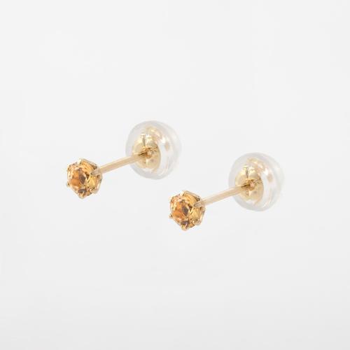 K18インペリアルトパーズピアス