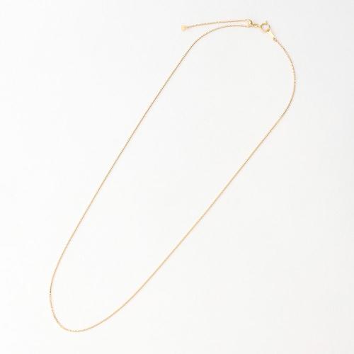 18金0.8mmベネチアンスライドチェーン50cm