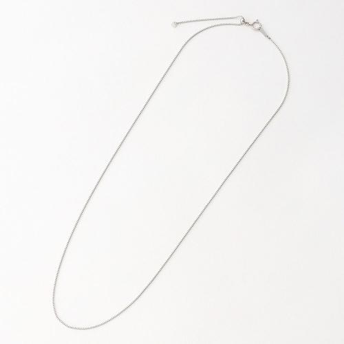 プラチナ0.8mmベネチアンスライドチェーン50cm