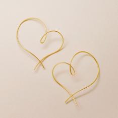 ヒネリハートピアス(大)