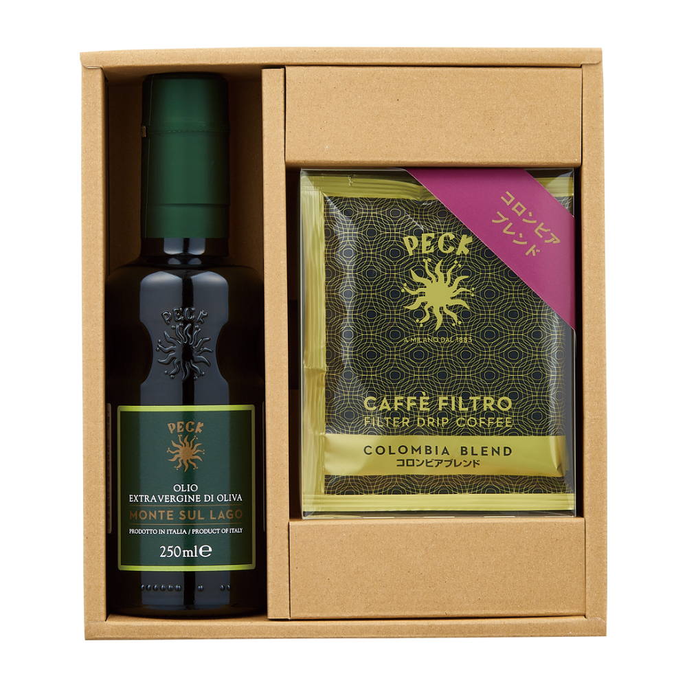 〈ペック〉オリーブオイル・コーヒー詰合せ