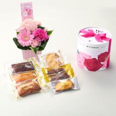 【母の日】アレンジ＆ヴィタメール　フルーレット・エッセンシャル　S