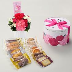 【母の日】アレンジ＆ヴィタメール　フルーレット・エッセンシャル　M