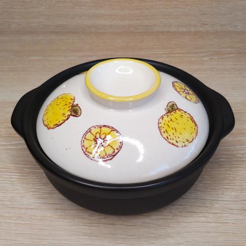 美濃焼 ころころ柚子 6号鍋