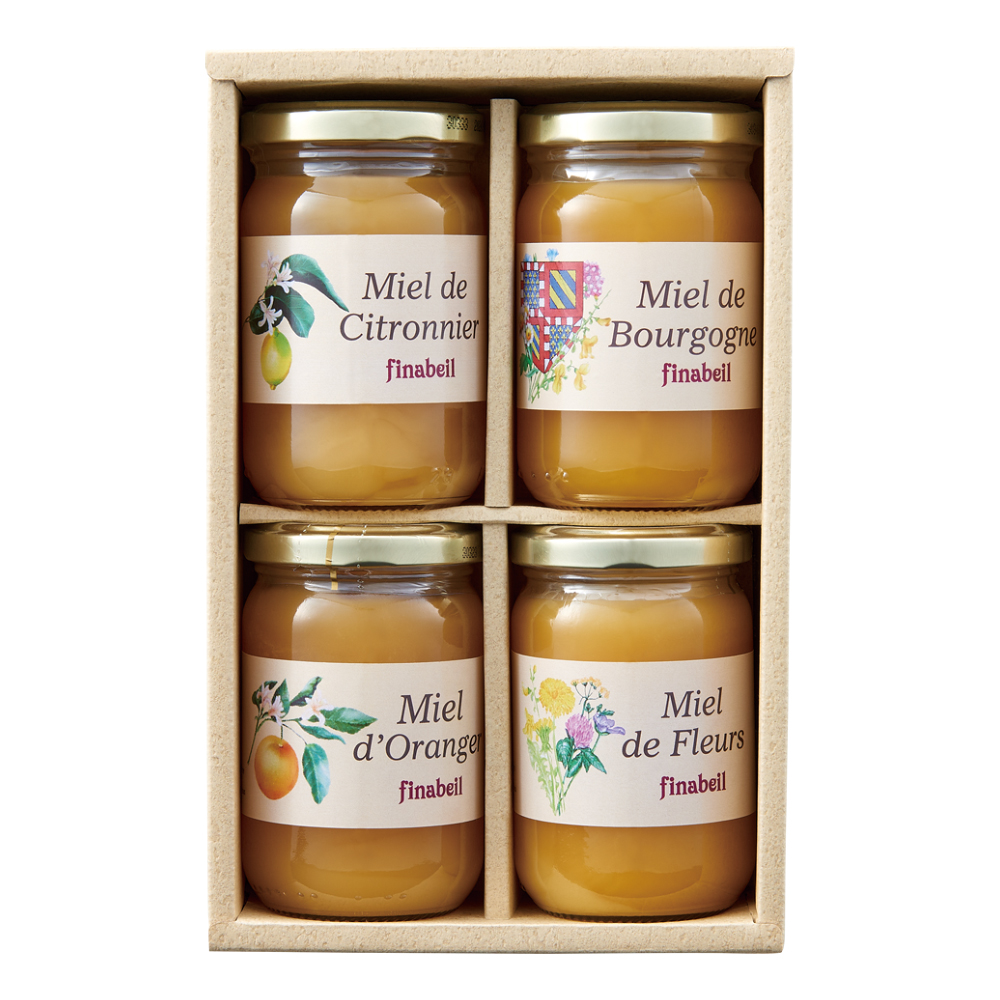 〈フィナベル〉純粋はちみつ4本詰合せ