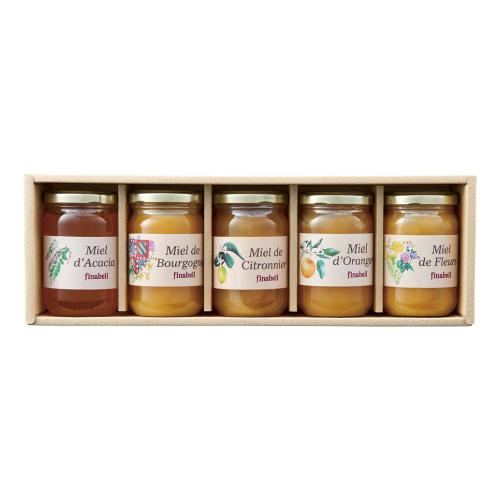 〈フィナベル〉純粋はちみつ5本詰合せ