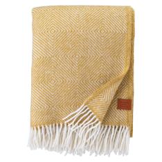 リサイクルウールスロー グースアイ イエロー