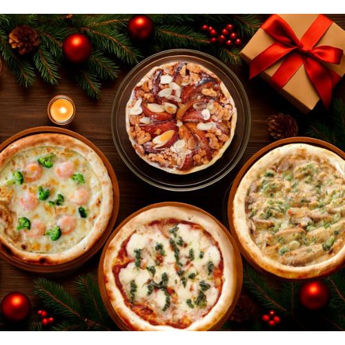 ピザ3枚とタルトポム・ボワ スペシャルセット