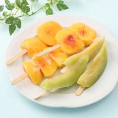 山形県産・フローズン黄桃バー&庄内メロンバー