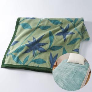 福袋 ＜シビラ＞綿毛布・リバーシブル敷きパッドセット　グリーン　