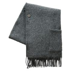 ウールストール ベーシックウール ダークグレー