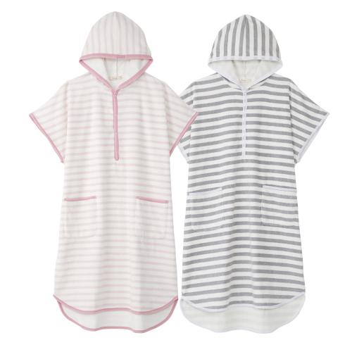 バスローブポンチョ2枚セット