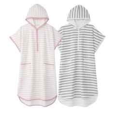 バスローブポンチョ2枚セット