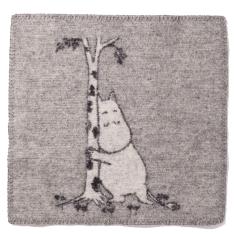 ウールシートブランケット ムーミンツリーはぐ グレー