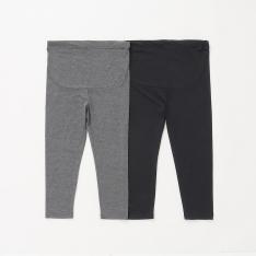 7分丈スパッツ2枚セット　M～L→L～LL