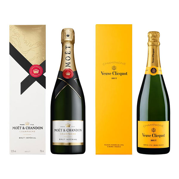 モエ・エ・シャンドン＆ヴーヴ・クリコ福袋 シャンパーニュ飲み比べ2本セット