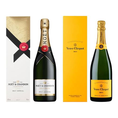 モエ・エ・シャンドン＆ヴーヴ・クリコ福袋 シャンパーニュ飲み比べ2本セット