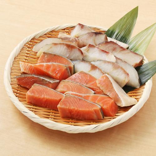 北海道産 秋鮭・真鱈切身(合計600g)福袋