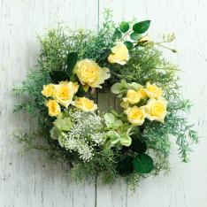 【母の日】＜ローヤル＆ルシエ＞フラワーリース（スウィートイエロー）
