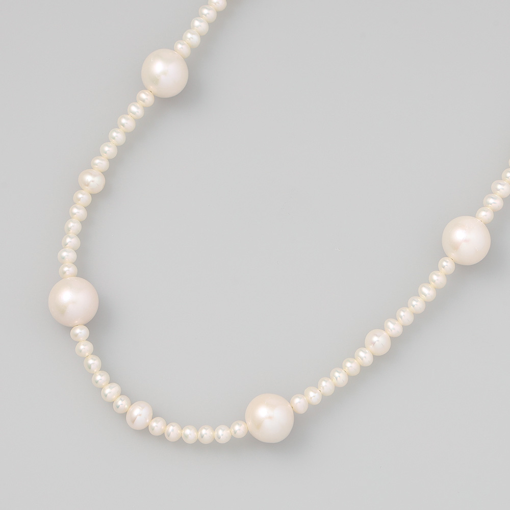 淡水パールステーションロングネックレス