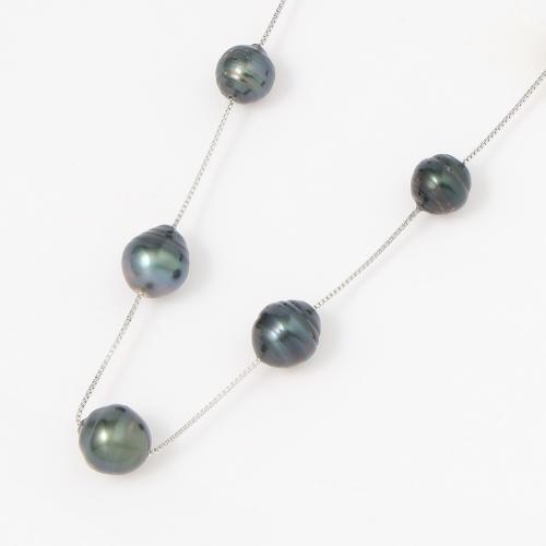 黒蝶真珠ステーションネックレス