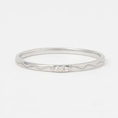 Pt900 ダイヤリング「白銀の細波」