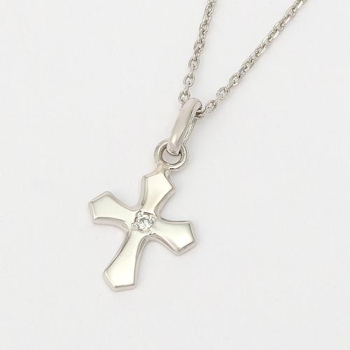 Pt ダイヤクロスペンダント