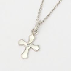 Pt ダイヤクロスペンダント