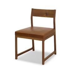 リン023 アームレスチェア　PATINA（ダークブラウン）