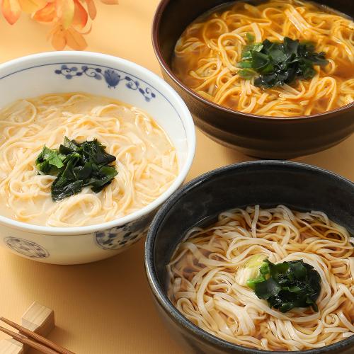 お湯を注ぐだけの稲庭うどん食べ比べセット