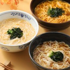 お湯を注ぐだけの稲庭うどん食べ比べセット
