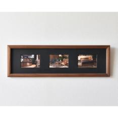 フォトフレーム トリプル（ブラック）