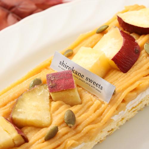 幻のさつまいも シルクスイートの 白金チーズケーキモンブラン