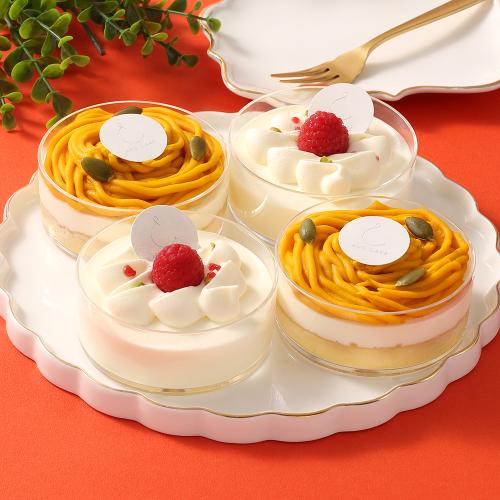 ショートケーキ&モンブラン かぼちゃ 4P