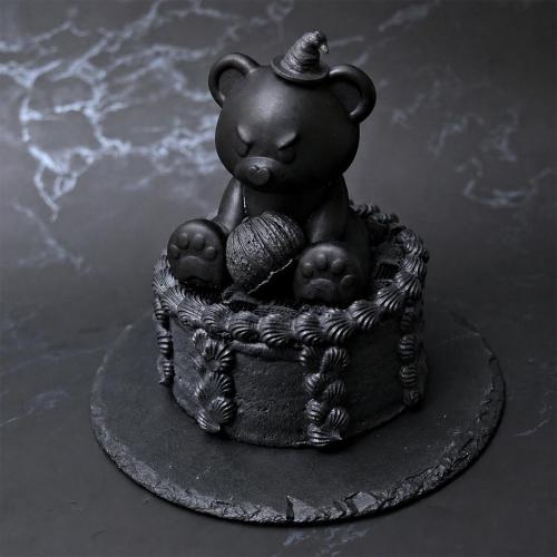 漆黒のさつまいもショートケーキ＆パンプキンテディベアケーキ タワーセット