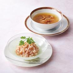 〈ニッスイ〉ふかひれスープ・紅ずわいがに缶詰詰合せ