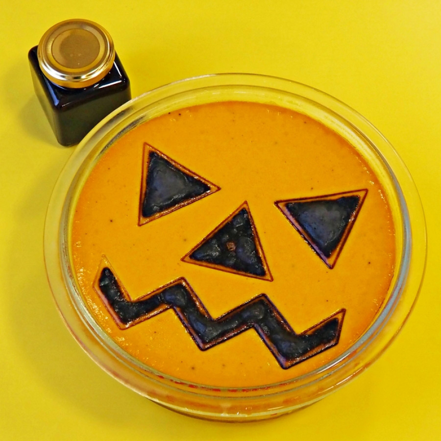 ハロウィンパーティーかぼちゃプリン
