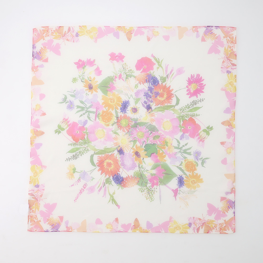 【母の日】＜m・mコレクション＞シルクスクエアスカーフ