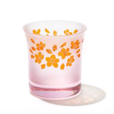 彫刻夢柄子　桜紋　オールドグラス