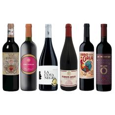 ヨーロッパの代表的な6カ国を赤ワインで巡る6本セット