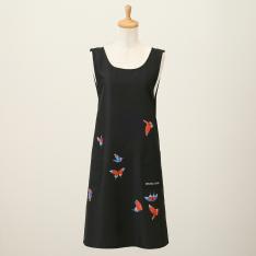 【母の日】ポケッタブルエプロン（レトロ蝶）