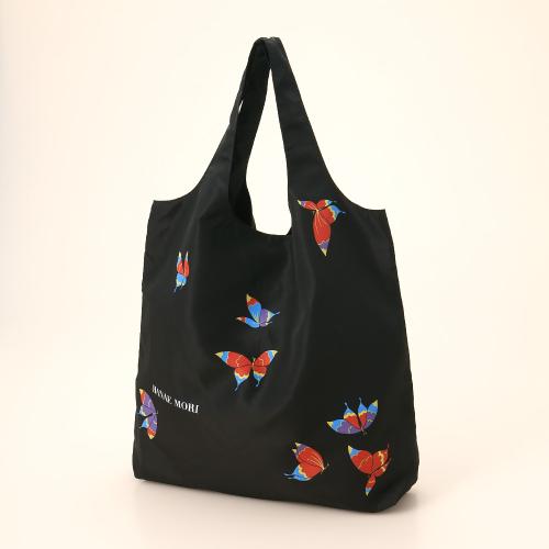 【母の日】ポケッタブルエコバッグ（レトロ蝶）